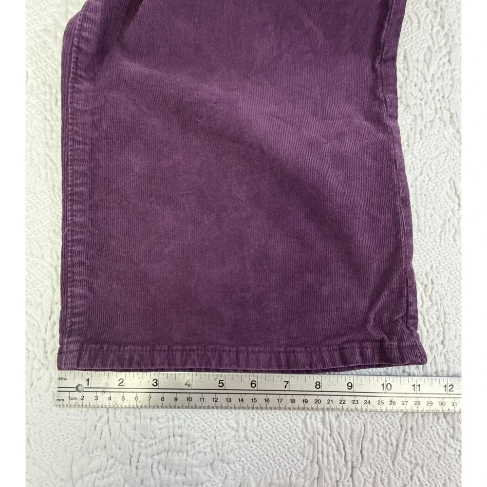 Women's PILCRO Purple Corduroy Very Wide Leg Barrel Pants 27 - Picture 6 of 9